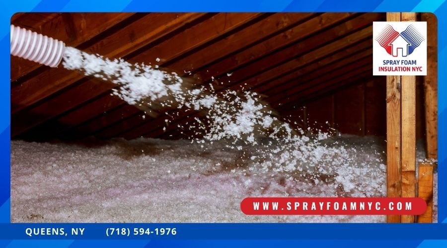 Spray Attic Insulation in Queens
